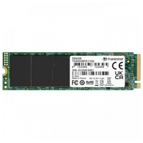 Твердотільний накопичувач SSD Transcend M.2 NVMe PCIe 3.0 4x 500GB MTE110Q 2280 (TS500GMTE110Q) фото №1