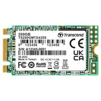 Накопичувач SSD M.2 2242 250GB Transcend (TS250GMTS425S) фото №1