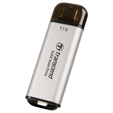 Портативний SSD Transcend 1TB USB 3.1 Gen 2 Type-C ESD300 Silver (TS1TESD300S) фото №5