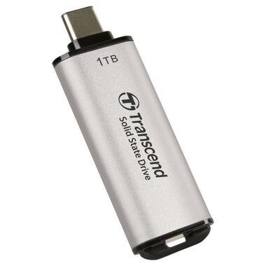 Портативний SSD Transcend 1TB USB 3.1 Gen 2 Type-C ESD300 Silver (TS1TESD300S) фото №4
