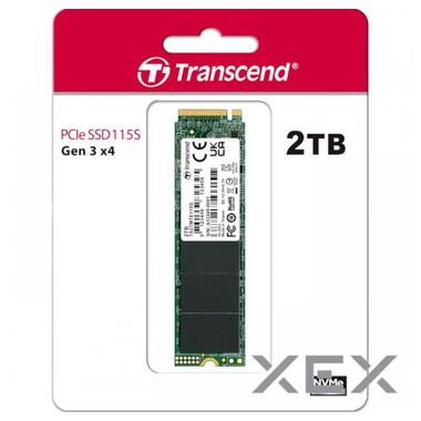 SSD внутрішні TRANSCEND MTE115S 2TB M.2 2280 Gen3x4 TLC фото №3