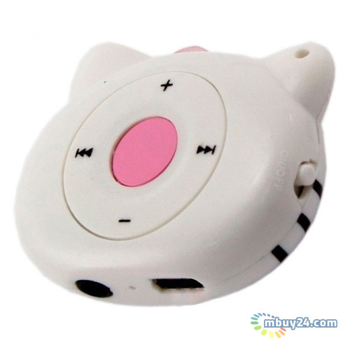 Плеер MP3 Hello Kitty Белый с розовым бантиком фото №2