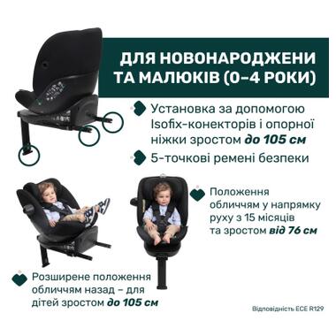 Автокресло Chicco EverOne i-Size Черное фото №2