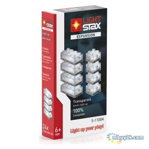 Конструктор Light Stax с LED подсветкой Expansion Transparent S11004 фото №1