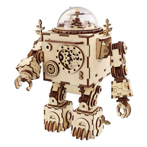 Деревянный 3D конструктор Robotime AM601 Steampunk music box фото №1