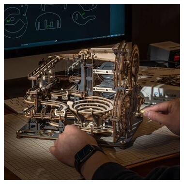 Конструктор Robotime Rokr деревянный 3D Мраморный ночной город (LGA01) фото №4