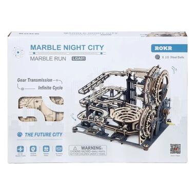 Конструктор Robotime Rokr деревянный 3D Мраморный ночной город (LGA01) фото №2
