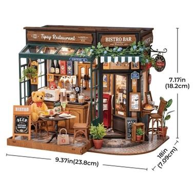Конструктор Robotime Rolife деревянный 3D Ресторан Tipsy (DG167) фото №2