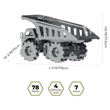 Конструктор Metal Time Коллекционная модель Quarry Transporter Механический карьерный самосвал (MT014) фото №3