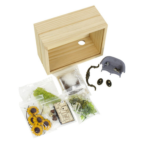 3D Румбокс ляльковий будинок конструктор у коробці DIY Cute Room K-007 Sunflower Garden фото №3