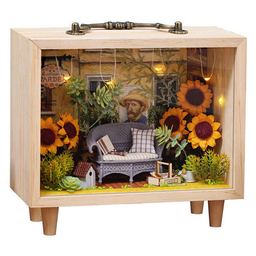 3D Румбокс кукольный дом конструктор в коробке DIY Cute Room K-007 Sunflower Garden