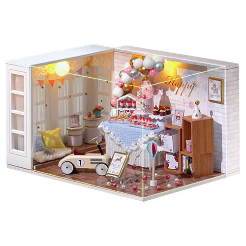 Ляльковий будинок конструктор DIY Cute Room QT-010-B Happy Birthday фото №1