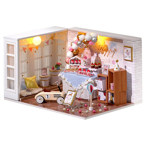 Ляльковий будинок конструктор DIY Cute Room QT-010-B Happy Birthday фото №3