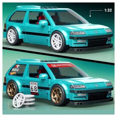 Конструктор Mattel Brick Shop Speed Honda Custom 90 Civic EF (JHF62) фото №8