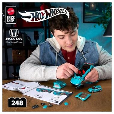 Конструктор Mattel Brick Shop Speed Honda Custom 90 Civic EF (JHF62) фото №9