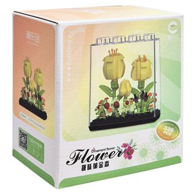 Детский Конструктор Ornament Flower 7375 в колбе 338 деталей  фото №1