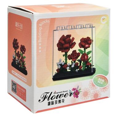 Детский Конструктор Ornament Flower 7376 в колбе 308 деталей  фото №1