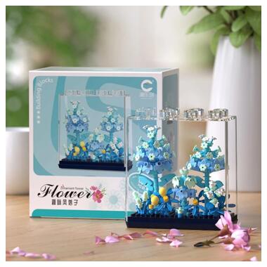 Детский Конструктор Ornament Flower 7377 в колбе 343 детали  фото №2