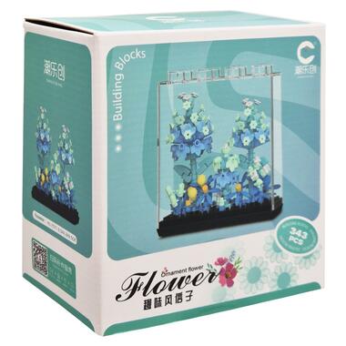 Детский Конструктор Ornament Flower 7377 в колбе 343 детали  фото №1