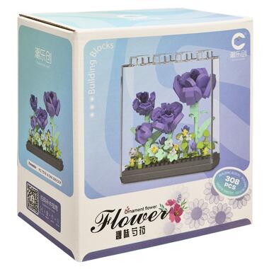 Детский Конструктор Ornament Flower 7378 в колбе 308 деталей  фото №1