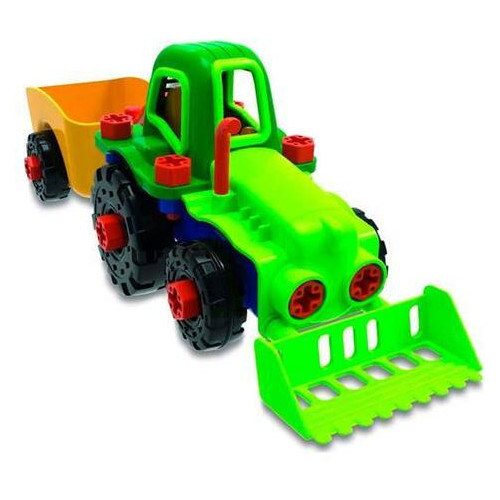 Конструктор Edu-Toys Трактор з інструментами (JS030) фото №1