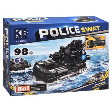 Детский конструктор Police SWAT KB 5905H пластик 98 деталей  фото №1