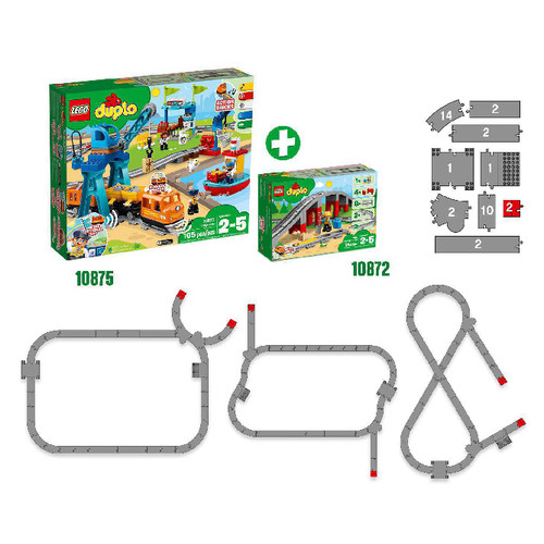 Конструктор Lego Залізничний міст та рейки (10872) фото №7