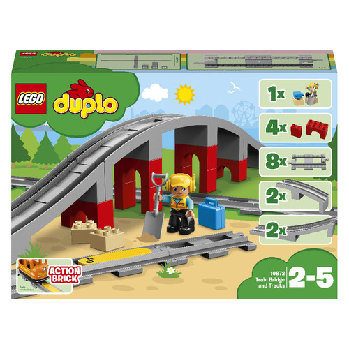 Конструктор Lego Залізничний міст та рейки (10872) фото №1
