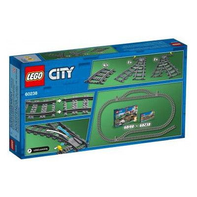 Конструктор LEGO City Залізничні стрілки 8 деталей (60238) фото №3
