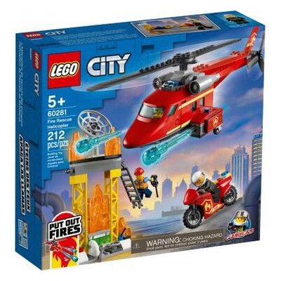 Конструктор LEGO City Fire Пожежний рятувальний вертоліт 212 деталей (60281) фото №1