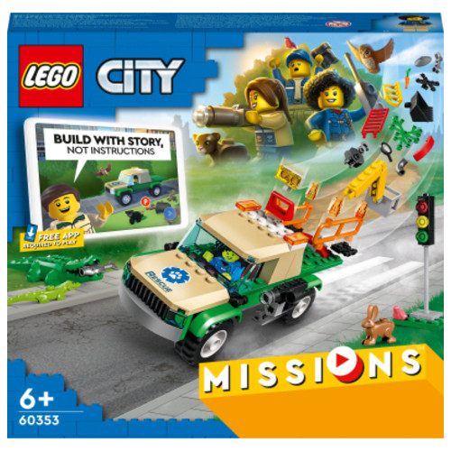 Конструктор Lego City Missions Місії порятунку диких тварин (60353) фото №1