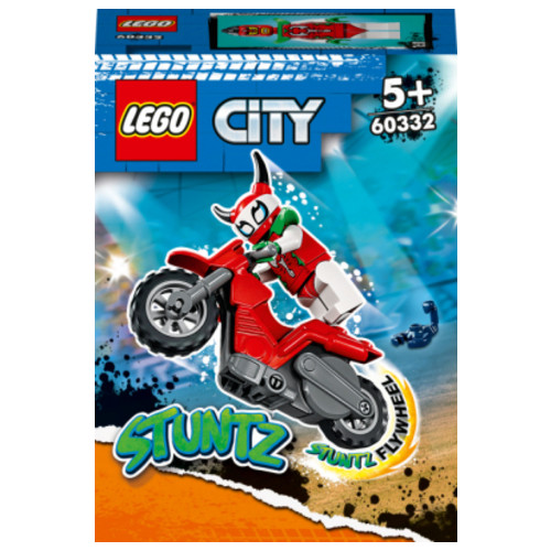 Конструктор Lego City Stuntz Каскадерський мотоцикл Авантюрного скорпіона (60332) фото №1