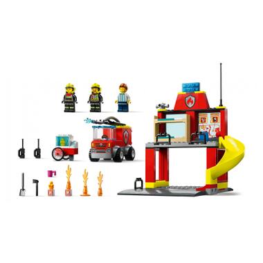 Конструктор Lego City Пожежне депо та пожежна машина (60375) фото №4