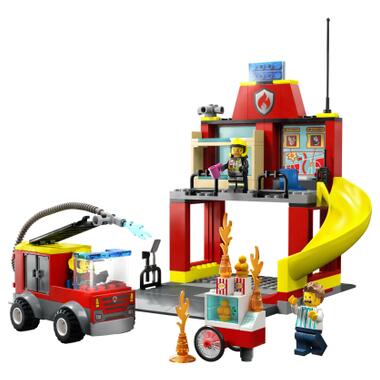 Конструктор Lego City Пожежне депо та пожежна машина (60375) фото №2