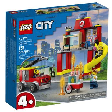 Конструктор Lego City Пожежне депо та пожежна машина (60375) фото №1