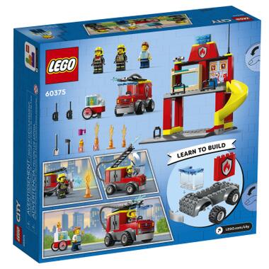 Конструктор Lego City Пожежне депо та пожежна машина (60375) фото №9