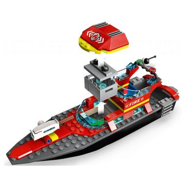 Конструктор LEGO City Човен пожежної бригади (60373) фото №7
