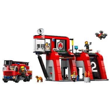 Конструктор Lego City Пожежне депо з пожежною машиною (60414) фото №2