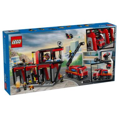 Конструктор Lego City Пожежне депо з пожежною машиною (60414) фото №8