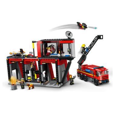 Конструктор Lego City Пожежне депо з пожежною машиною (60414) фото №3