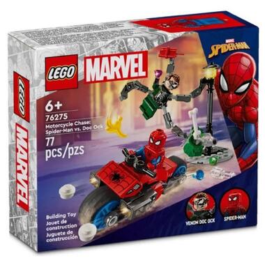 Конструктор LEGO  Marvel Погоня на мотоциклах Людина-Павук vs. Доктор Восьминіг (76275) фото №7