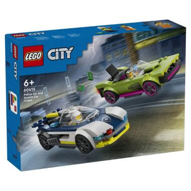 Конструктор LEGO City Переслідування маслкара на поліцейському автомобілі 213 деталей (60415) фото №1
