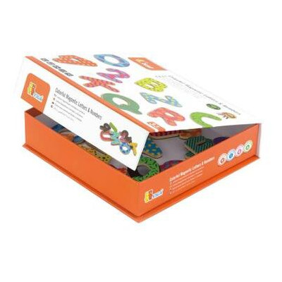 Развивающая игрушка Viga Toys Буквы и цифры магнитные набор (59429) фото №1