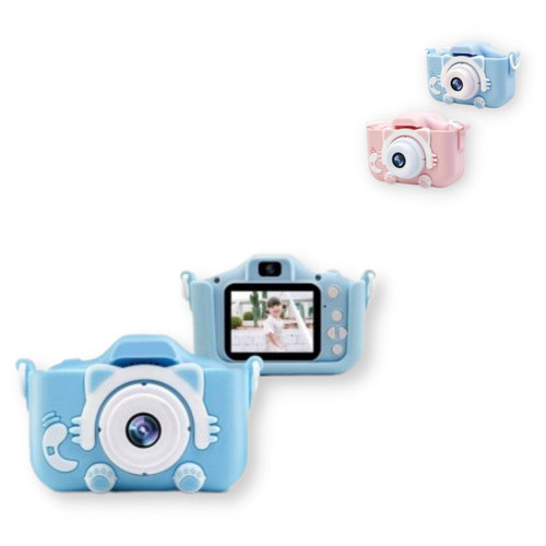 Дитячий фотоапарат Kidds екран 2/3 дюймів 10.0-20.0 Мп рожевий/блакитний (Kidds_435) фото №1