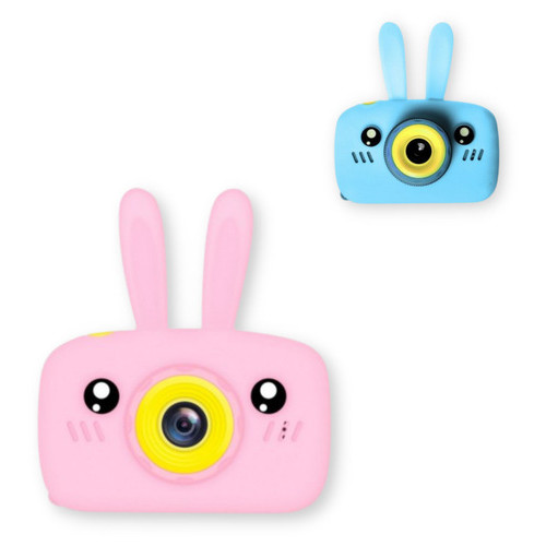 Дитячий фотоапарат X500 600 мАг 2,0-дюймовий HD-екран фото/відео рожевий/блакитний (X500_415) фото №1