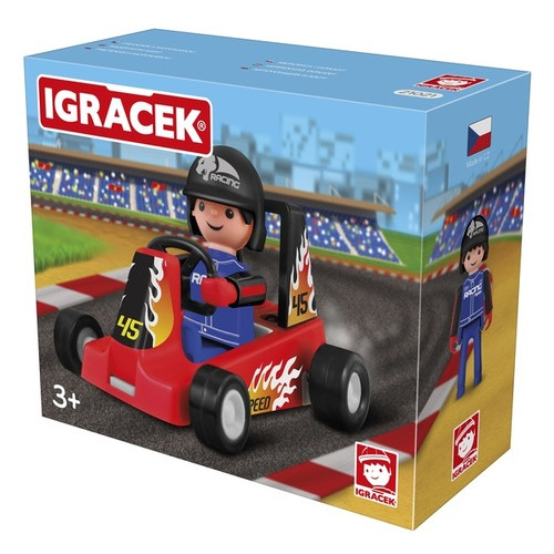 Іграшка Igracek Racer with kart red Гоночний карт (21021) фото №2