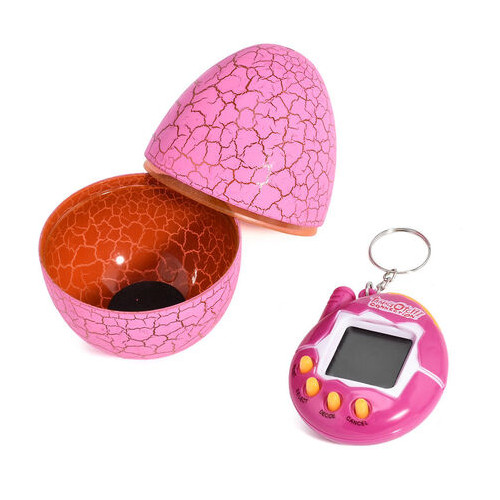Електронна іграшка UFT Тамагочі Яйце Динозавра EggPink фото №1