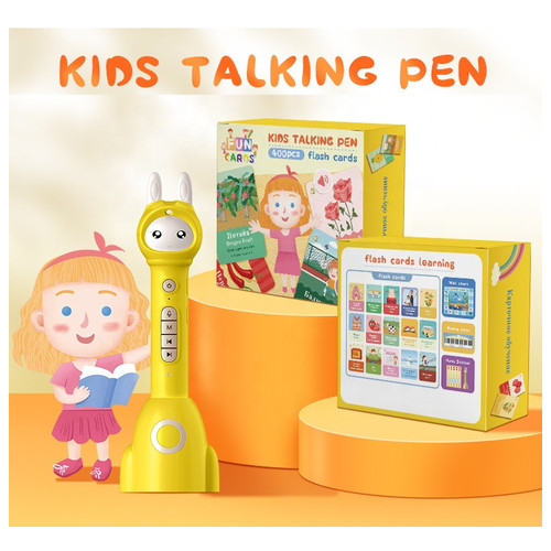 Інтерактивна іграшка ручка, що Говорить Kids talking pen Fun Cards фото №5