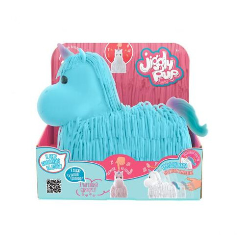 Інтерактивна іграшка Jiggly Pup Чарівний Єдиноріг блакитний (JP002-WB-BL) фото №3