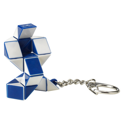 Міні-головоломка Rubik's Змійка Біло-блакитна з кільцем (RK-000146) фото №3